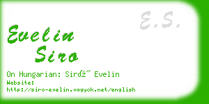 evelin siro business card